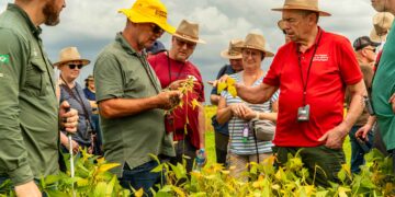 Agricultores alemães visitam CTECNO Parecis e conhecem pesquisas da primeira safra em solos arenosos